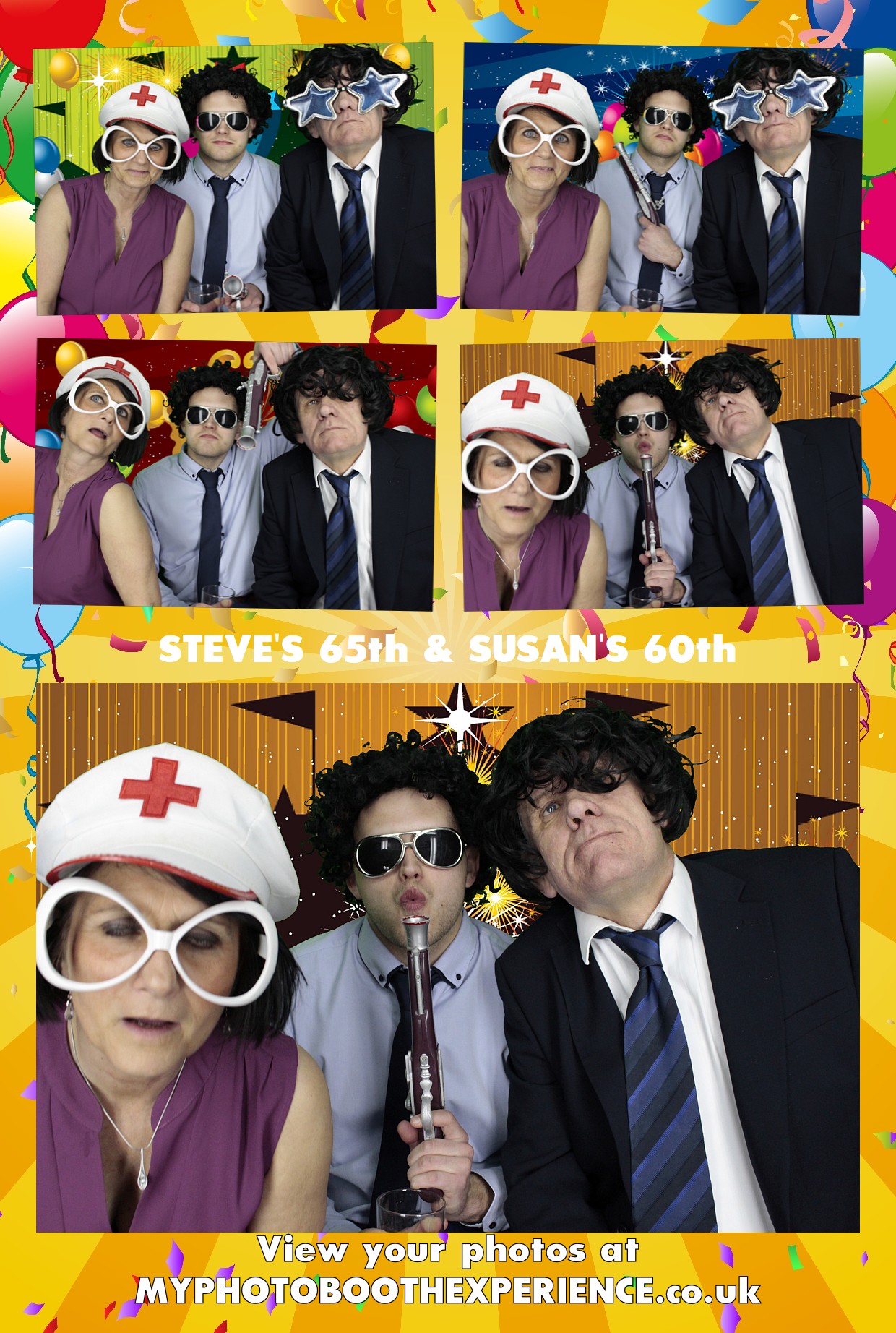 Steve's 65th & Susan 60th Birthday | View more photos from the event at gallery.myphotoboothexperience.co.uk/u/MyPhotoBoothExperienceLtd/Steves-65th-Susan-60th-Birthday